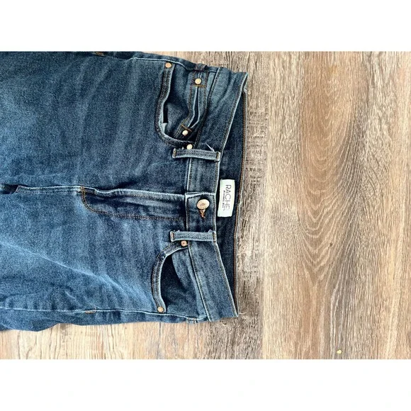 Rachel Roy Womens Straight Leg Distressed Jeans Dark Wash Denim Size 4/27 - Picture 2 of 6